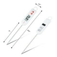 thumbnail image 6 of Digital Meat Thermometer, Instant Read Food Thermometer, Cooking Thermometer with Extra Long Probe for Kitchen White, 6 of 6