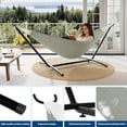 thumbnail image 3 of Hamac Double avec Support, Acier Portable Robuste pour Patio Intérieur/extérieur, Sac de Transport, Capacité de 450 lb., 3 of 6