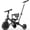 Black, variant on Besrey Toddler Tricycle for Ages 1-3 Years,Kids Trike with Push Handle for Boys and Grils,Child Bikes with Backrest and Safety Belt,Pink