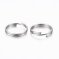 1000pc Resistant 304 Stainless Steel Split Rings Double Loops Jump ...