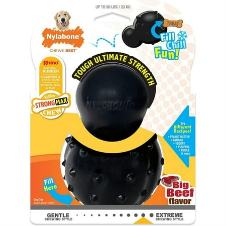 UPC: 0018214850144 | Nylabone Strong MAX Stuffable Chew Cone Toy Beef Flavor