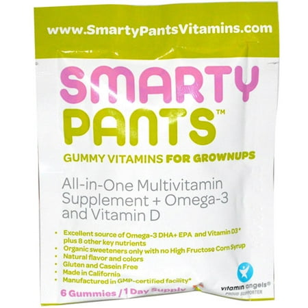 SmartyPants multivitamines - All in One - D3 - Gummy - ADLT - 0,56 oz - 15 cas de