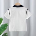 thumbnail image 7 of Avtoify Children's Solid Color Lapel Short Sleeve Casual Versatile Summer Kids Shirt, 7 of 7