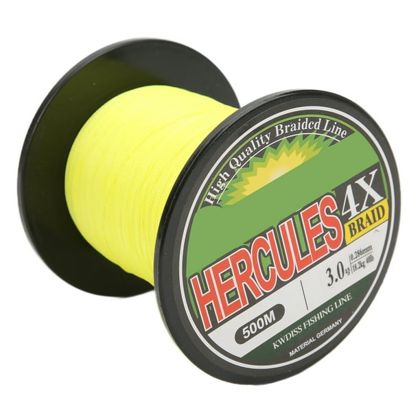 PE Fishing Line, No Fading 500m Fishing Line Strong Tensile Force Raw Silk  Environmental For Saltwater For Freshwater NO. 4.0 Five Colors,NO. 0.8  Gray,NO. 2.0 Green,NO. 3.0 Yellow 