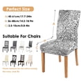 thumbnail image 6 of Decorative Retro Paisley Bohemian Dining Chair Covers Set of 4 Vintage Floral Ethnic Colorful Pattern Washable Polyester Stretch Slipcovers Removable Protector for Elegant Home, 6 of 7