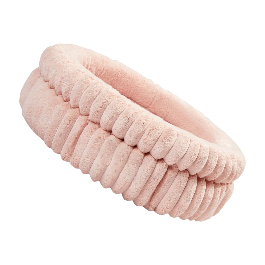 Washable Cats Bed Round Shape Bed for Small Dog Plush Resting Bed with NonSlip Bottom Easy to Wash Detachable Cushion