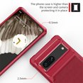 thumbnail image 5 of Feishell for Google Pixel 7 Wallet Case 5G, with ID&Credit Card Holder Slots Pockets Wallet Back Cover Stand Flip Folio Leather Magnetic Absorption Cover For Google Pixel 7, Red, 5 of 6