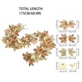 thumbnail image 2 of 2PCS 69'' Autumn Pumpkin Maples Leaf Garland - Thanksgiving Halloween Mantle Fireplace Farmhouse Harvest Decorations for Home Outdoor Indoor Porch, 2 of 6