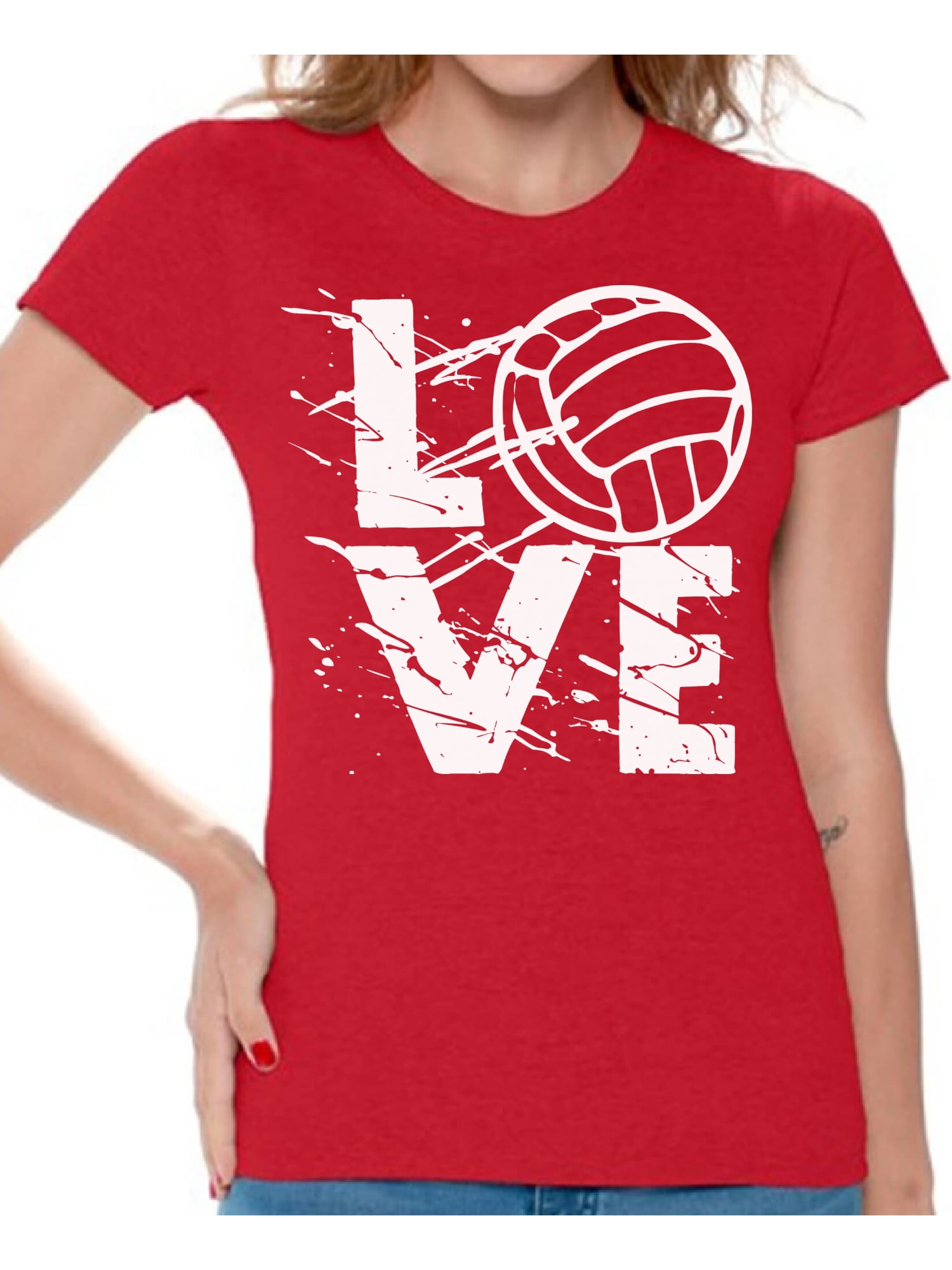 Awkward Styles Volleyball TShirt Volleyball Fans T Shirts for Women