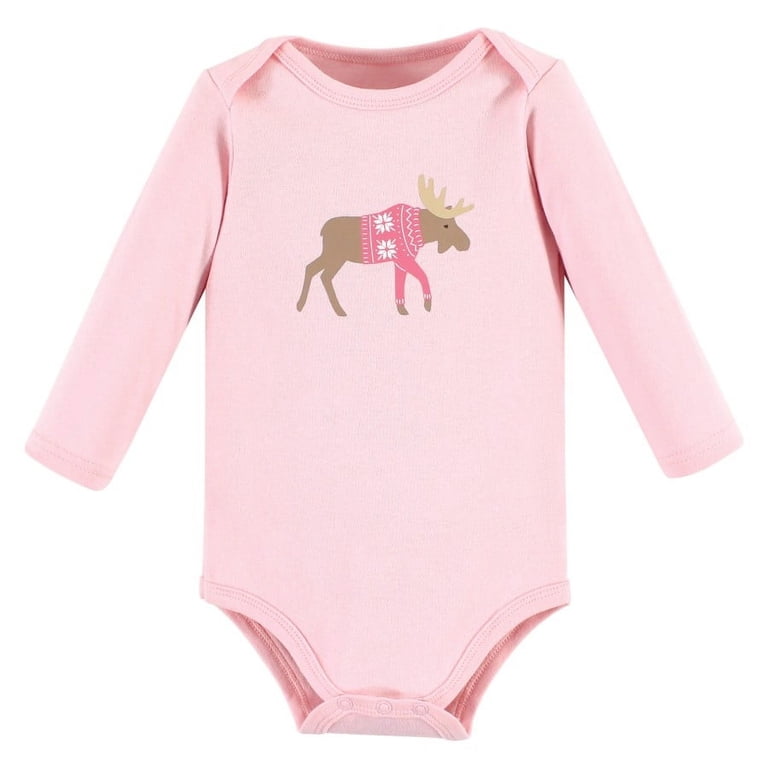 Hudson Baby Long-Sleeve Bodysuits, 3-Pack photo 3