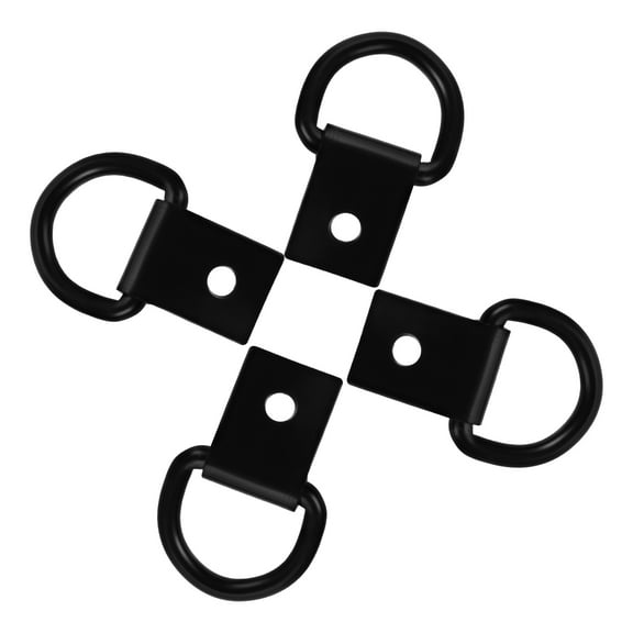 BESTONZON Trailer Tie Down Hooks Iron 4Pcs for Truck Bed Accessories