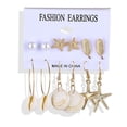 thumbnail image 5 of Pearl/Acrylic Stud, Round, Drop, Hoop. Tassel Earring Sets, 5 of 32