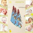 thumbnail image 3 of Dreamtimes 3 PCS Autumn Birds Baby Muslin Washcloths, Berries Maple Face Towel Burp Cloths Ultra Soft Absorbent Cotton Bath Wipes Towels for Newborn Boys Girls, 3 of 7