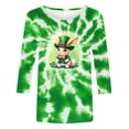 thumbnail image 4 of Women's Tops, Tees & Blouses Petite,St Patricks Day Shirt for Women Irish Shamrock Shirt 3/4 Sleeve Crew Neck Tshirts Casual Funny Graphic Holiday Tops, 4 of 5