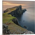 thumbnail image 1 of ARTCANVAS Lighthouse on an Oceanside Cliff, Scotland, Square Canvas Art Print - Size: 26" x 26" (0.75" Deep), 1 of 9