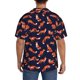 thumbnail image 3 of Balery Foxes In Different Poses Camisa Casual de Manga Corta con Botones para Hombre, Texturizada, Estilo Cubano, para Playa, Verano-Small, 3 of 5