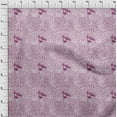 thumbnail image 3 of oneOone Georgette Viscose Mauve Fabric Leopard Animal Skin Sewing Material Print Fabric By The Yard 42 Inch Wide, 3 of 4