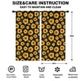 thumbnail image 2 of Blackout Kids Curtains,Black Sunflower Childrens Insulated Curtains Set Of 2,Bedroom Essentials,Toddler Room Decor 42x84in(106x213cm), 2 of 4