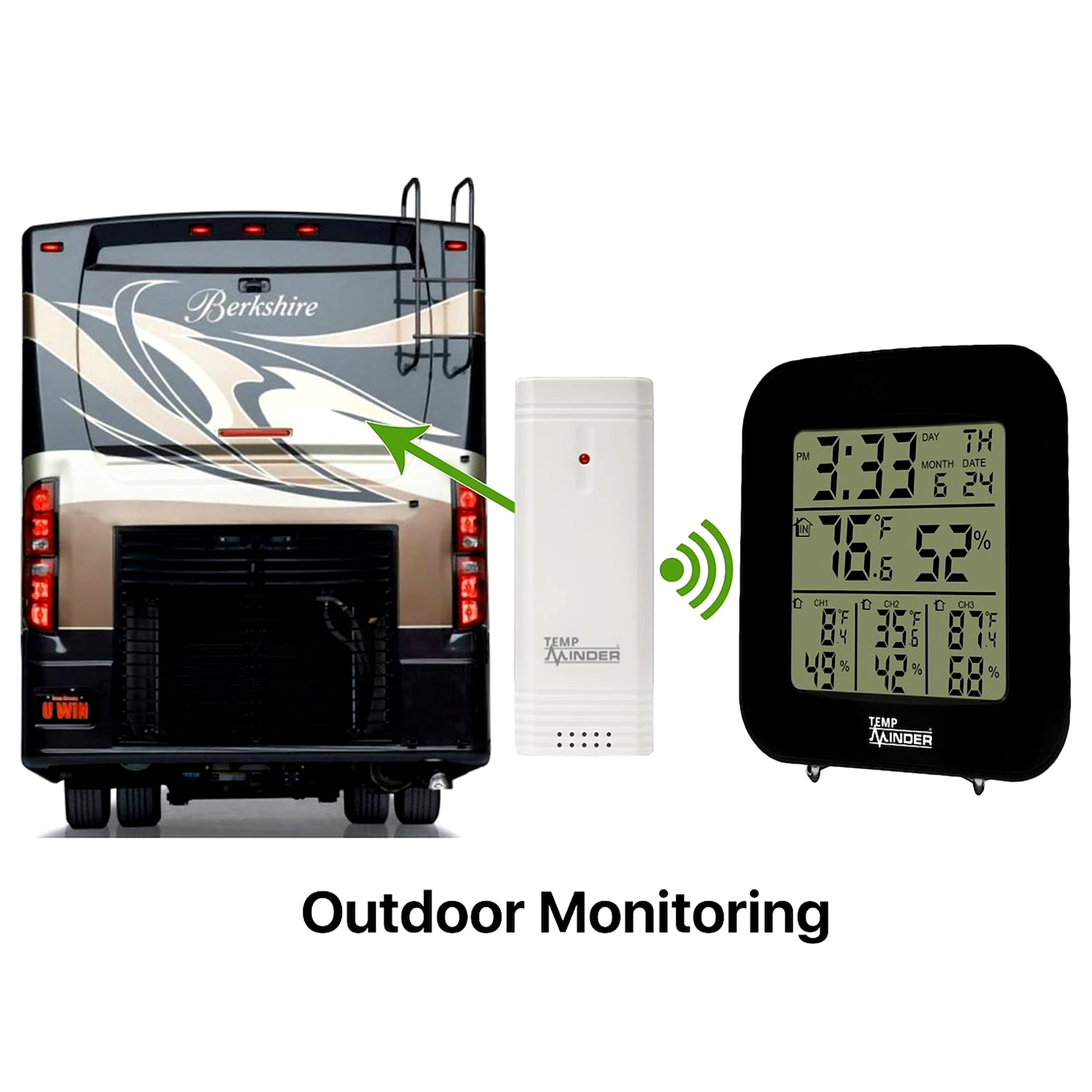 Minder MRI-333MX Weather Station 4-Zone Temp/Humidity