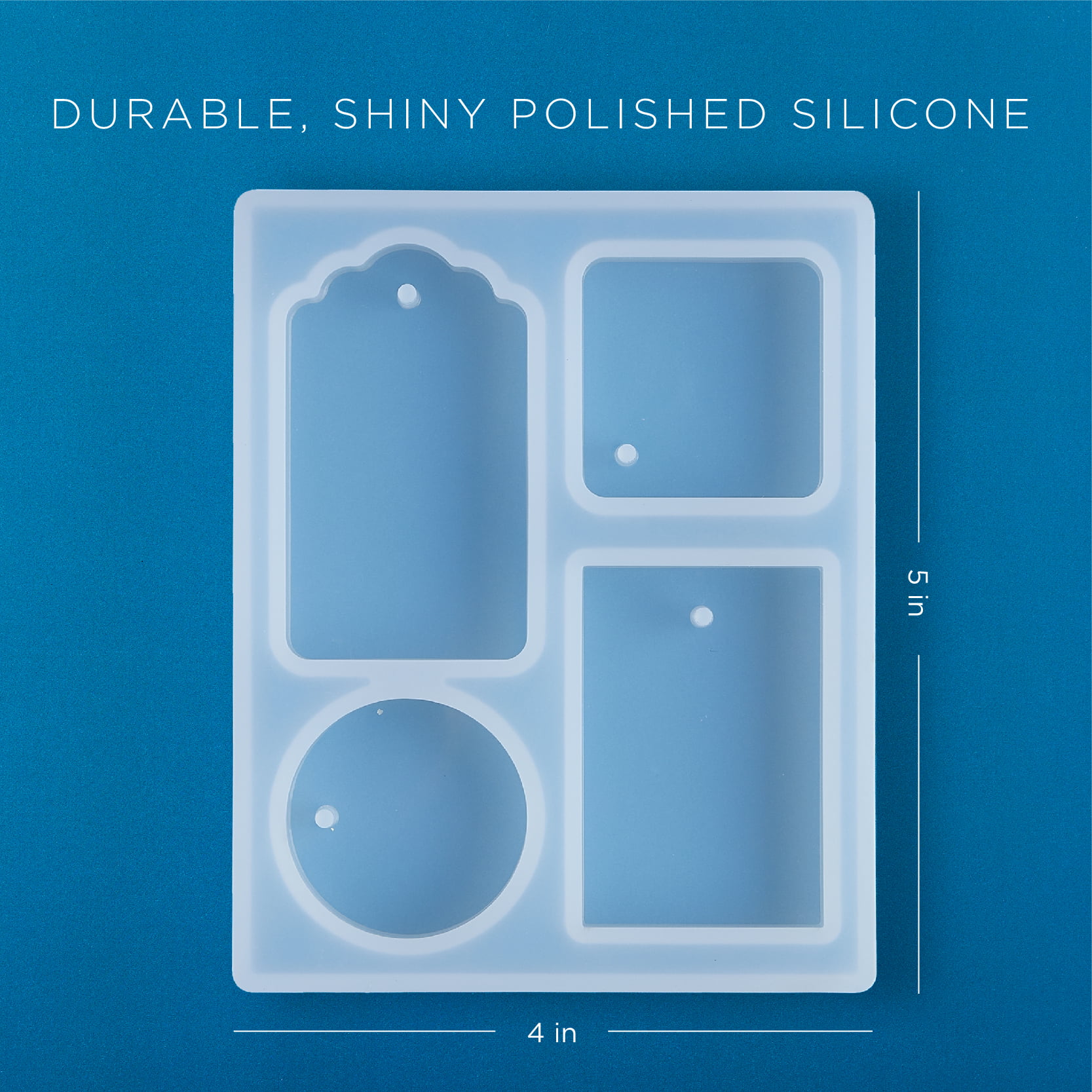Mod Podge Silicone Resin Mold Set, Square, Set of 3, Clear