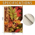 thumbnail image 4 of Fall Garden Flag, Welcome Fall Maple Leaves Garden Flags 12x18 Double Sided, Autumn Yard Flag Burlap Fall Thanksgiving Decorations for Home Indoor Outdoor Outside Porch Patio Garden, 4 of 6