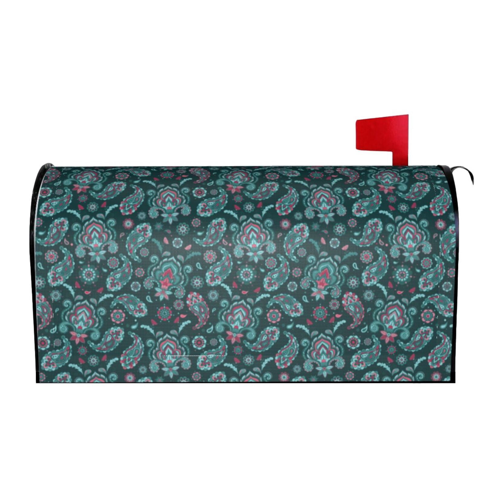Xecao Vintage Floral for Mailbox Cover with Magnetic Strips, Waterproof and Sunscreen, Adds a Decorative Touch to Your Garden Yard.