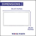thumbnail image 2 of Upgraded Whole Parts Refrigerator Freezer Door Seal Gasket (Magnetic Strip Inside, White) Part# W10850441 - Replacement & Compatible with Some Amana, Maytag and Whirlpool Refrigerators, 2 of 8