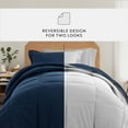 thumbnail image 3 of 7 Piece TwinXL Dorm Bedding Bundle, Patterned Comforter Set, Solid Sheet Set, Pillows and Laundry Bag, 3 of 12