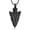Black, variant on Mens Urn Necklace for Ashes Stainless Steel Tribal Spearpoint Arrowhead Memorial Cremation Pendant Bereavement Keepsakes Jewelry for Loss of a Loved One