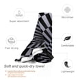 thumbnail image 5 of DouZhe Quick Dry Beach Towel, Super Absorbent Black White 3D Vortex Illusion Pattern Bath Travel Towels, 31.5"x63", 5 of 7
