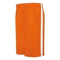 thumbnail image 2 of Augusta Sportswear B09134664 Competition Reversible Shorts, Orange & White - Medium, 2 of 2