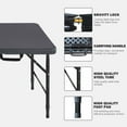 thumbnail image 3 of Portable Folding Table,Plastic Table for Camping,Picnics,Parties,High Load Bearing Foldable Table, 3 of 6