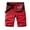 Red, variant on IROINNID Men's Casual Workout Shorts Breathable Outdoor Bermuda Shorts With Multi-Pocket