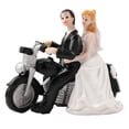thumbnail image 4 of Decoración para tarta novia de motocicleta divertidas de pareja regalos de decoración de tartas 5,3 X 2,,7 p, 4 of 9