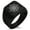 Black, variant on Stainless Steel Nautical Chaim Compass Geometric Pattern Biker Style Polished Ring