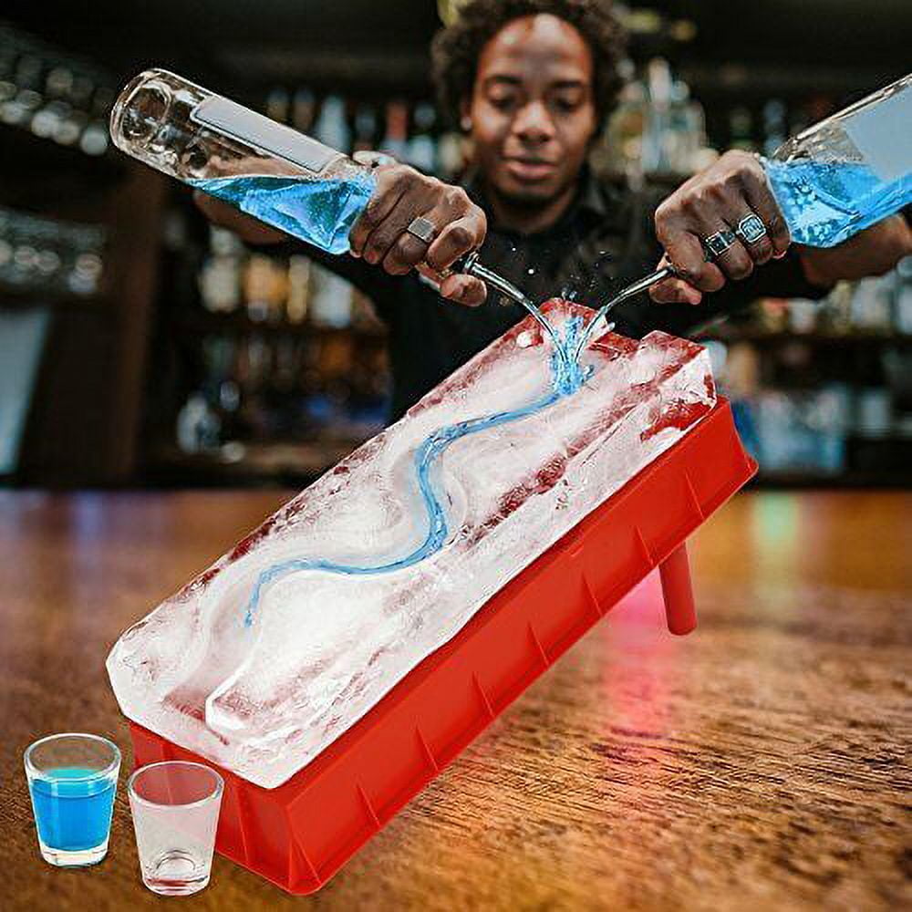 .com: Reusable Ice Luge (Double Track) - Just Add Water