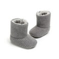 thumbnail image 6 of Baby Boys Girls Snow Boots,Winter Knitted Fleece Thick Soft Sole Non Slip Toddler First Walker Winter Warm Crib Shoes for 0-18Months, 6 of 8