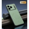 thumbnail image 2 of TECH CIRCLE For iPhone 16 Plus PU Leather Magnetic Case Shockproof Non-Slip Lightweight PC+TPU Slim Protective Cover Compatible With Qi Wireless Charging Lens Protection,Green, 2 of 10