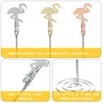 thumbnail image 3 of ETHZZLE 3-Pack Flamingo Metal Photo Clips in Assorted Colors, Decorative Memo Holders for Desk Organization and Home Office, 3 of 8