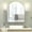 Silver Arch 2 Doors, variant on Hironpal Arch Frameless Medicine Cabinet With Mirror & 2 Doors, Surface Mount Bathroom Mirror Cabinet With Storage -24" x 28"