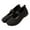 a_Black Mesh Knitted Flat Shoes, variant on Women's Breathable Mesh Knitted Flat Shoes Comfortable Slip On Walking Shoes Low Heel Elastic Strap Soft Sole Flats Black 41