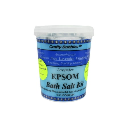 Crafty Bubbles Bath Salt Kit Epsom Lavender Crafty Bubbles Bath Salt Kit Epsom Lavender