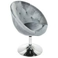 thumbnail image 4 of Impressions Vanity Antoinette Round Tufted Vanity 360 Degree Swivel Chair for desk (Black Velvet), 4 of 25