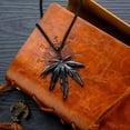 thumbnail image 2 of Stainless Steel Men's Cannabis Weed Marijuana Leaf Pendant Necklace,Stainless Steel Marijuana Weed Necklace Cannabis Leaf Pendant H6T0, 2 of 9