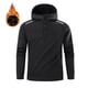 thumbnail image 1 of pstuiky Camisas de manga larga de invierno para hombre, Sudadera con capucha de manga larga de terciopelo de color liso para hombre salir tops s, 1 of 4