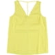 thumbnail image 1 of Blusa de punto bar III con espalda en V para mujer amarilla extragrande, 1 of 2