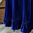 thumbnail image 4 of GLORY SEASON Velvet Luxurious Round Table Cloth Farmhouse Tablecloths for Party Baby Shower Tabletop Blue 70 in, 4 of 8