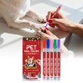 thumbnail image 1 of Festive Pet Manicure Pen Quick Drying Easy Application DIY Holiday Kit for Cats and Dogs 5PCS, 1 of 6