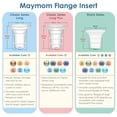 thumbnail image 2 of Insertos de brida para extractor de leche Maymom, 17 mm, compatibles con 2 unidades, 2 of 9