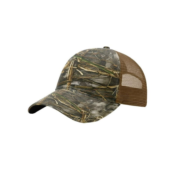 Richardson  Garment Washed Printed Trucker Cap, Realtree Max 7 & Buck - Adjustable